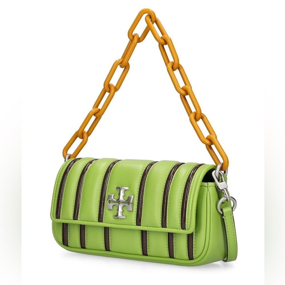 EUC Tory Burch Kira Bombe Stripe Bag